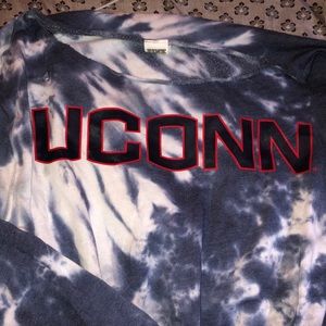 Pink crop top off the shoulder sweater